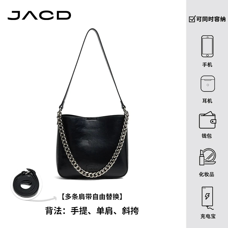 JACD Korean Version of Fashion Casual Chain Shoulder Messenger Bag