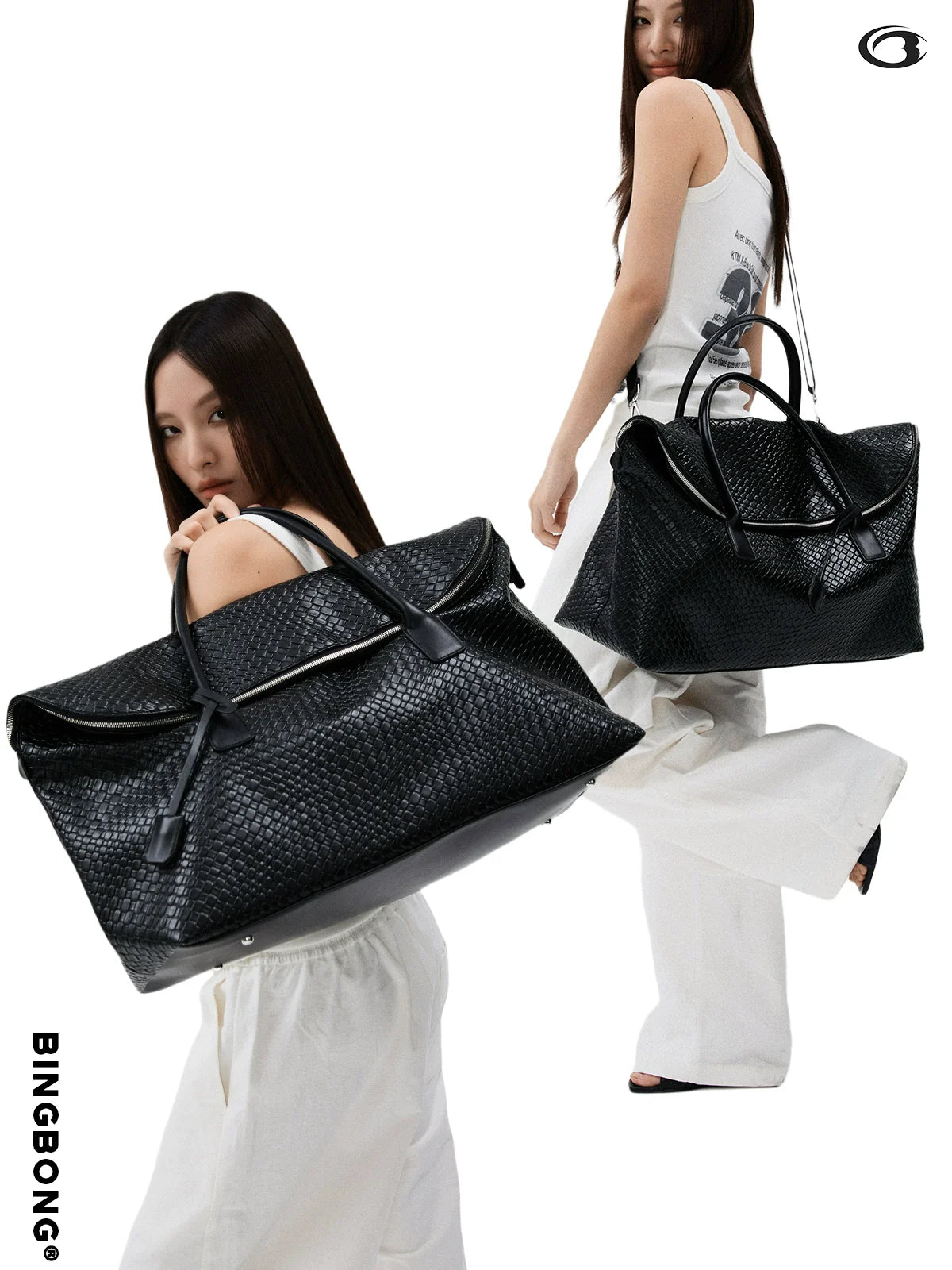 BINGBONG Stylish Commuter Business Trip Large Capacity Shoulder Handbag