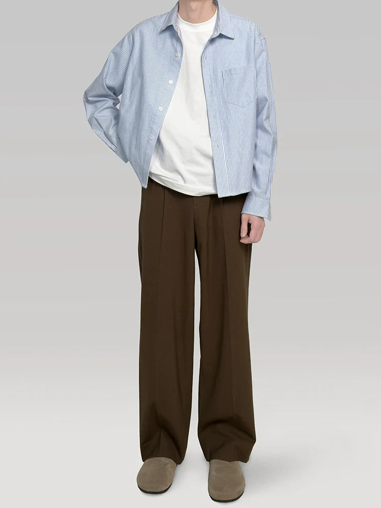 PLUS NO LOGO Commuter Loose Straight Trousers