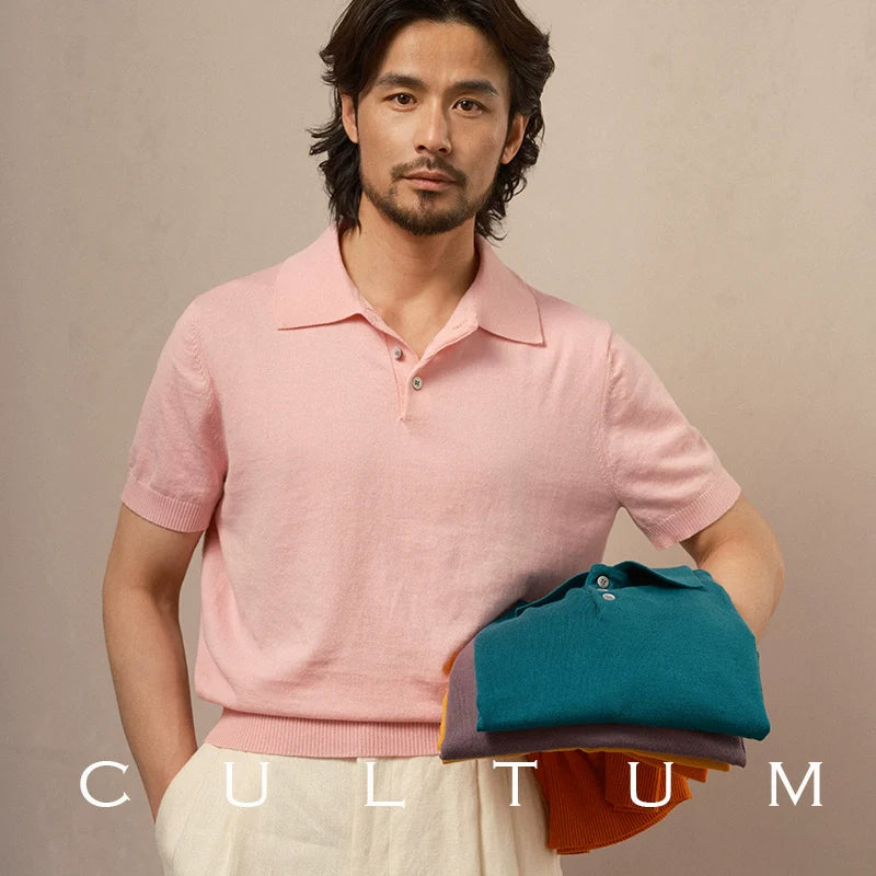 CULTUM Italian Light Short-sleeved Polo Shirt