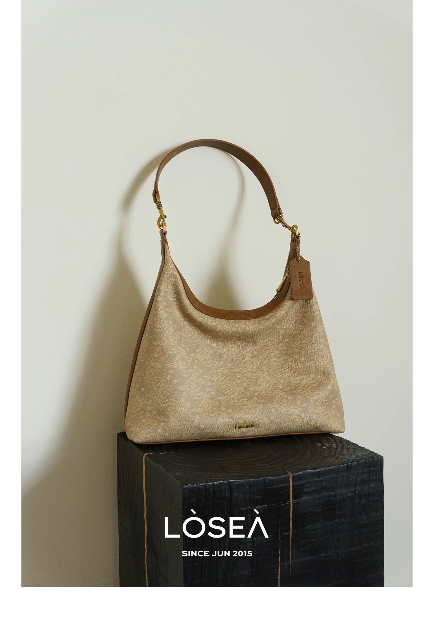 LOSEA Ruyi Moire Underarm Shoulder Bag