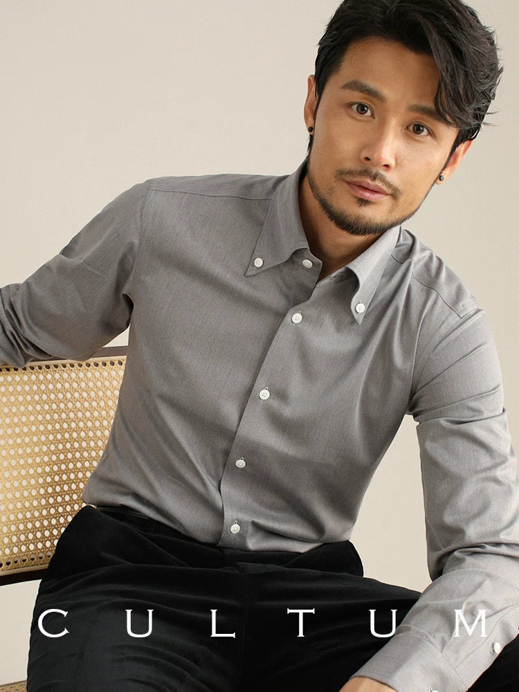 CULTUM Italian Long-sleeved Non-ironing and Easy-to-care Business Casual Shirt