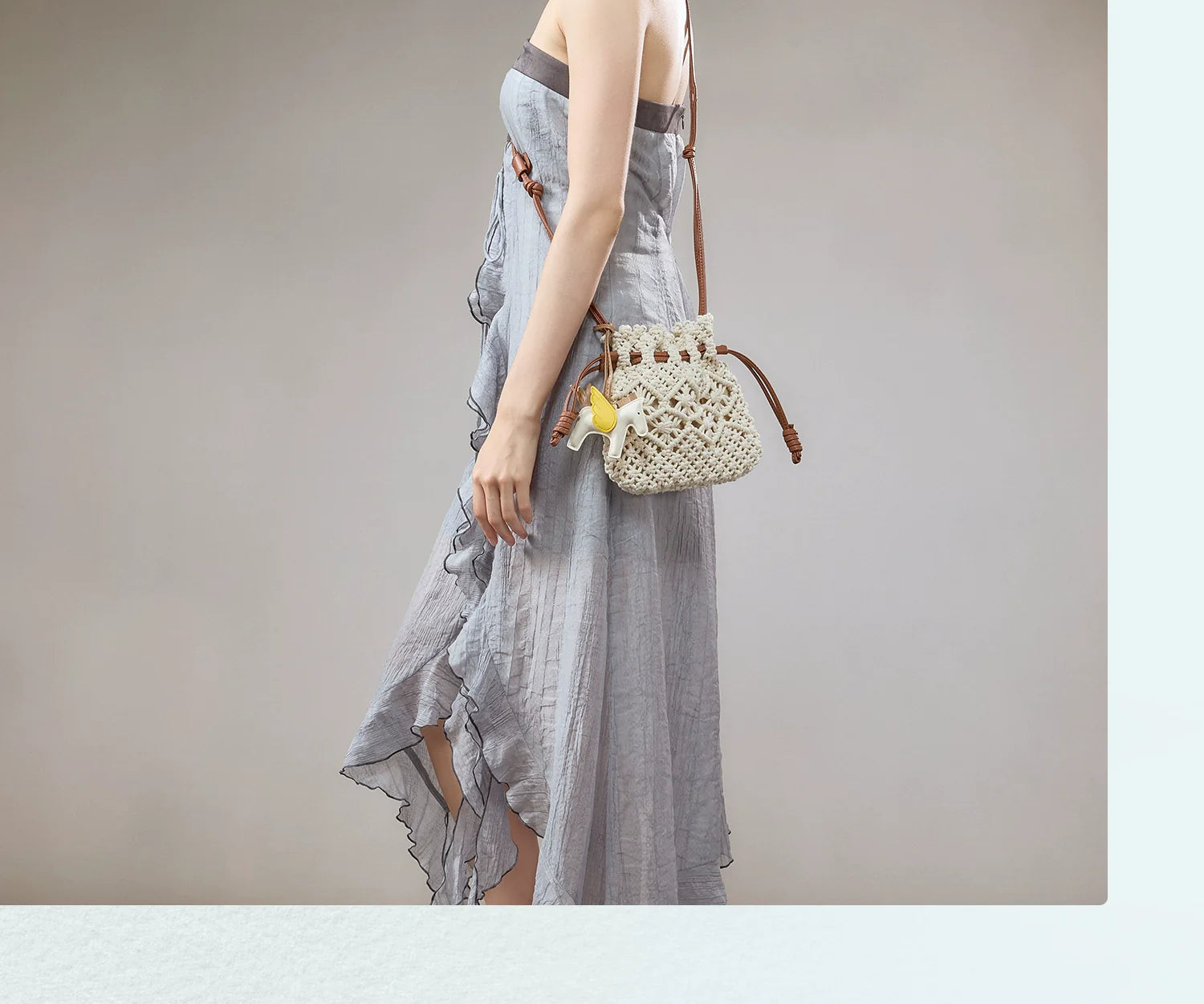 JACD Seaside Vacation Beach Bag Casual Messenger Bucket Bag