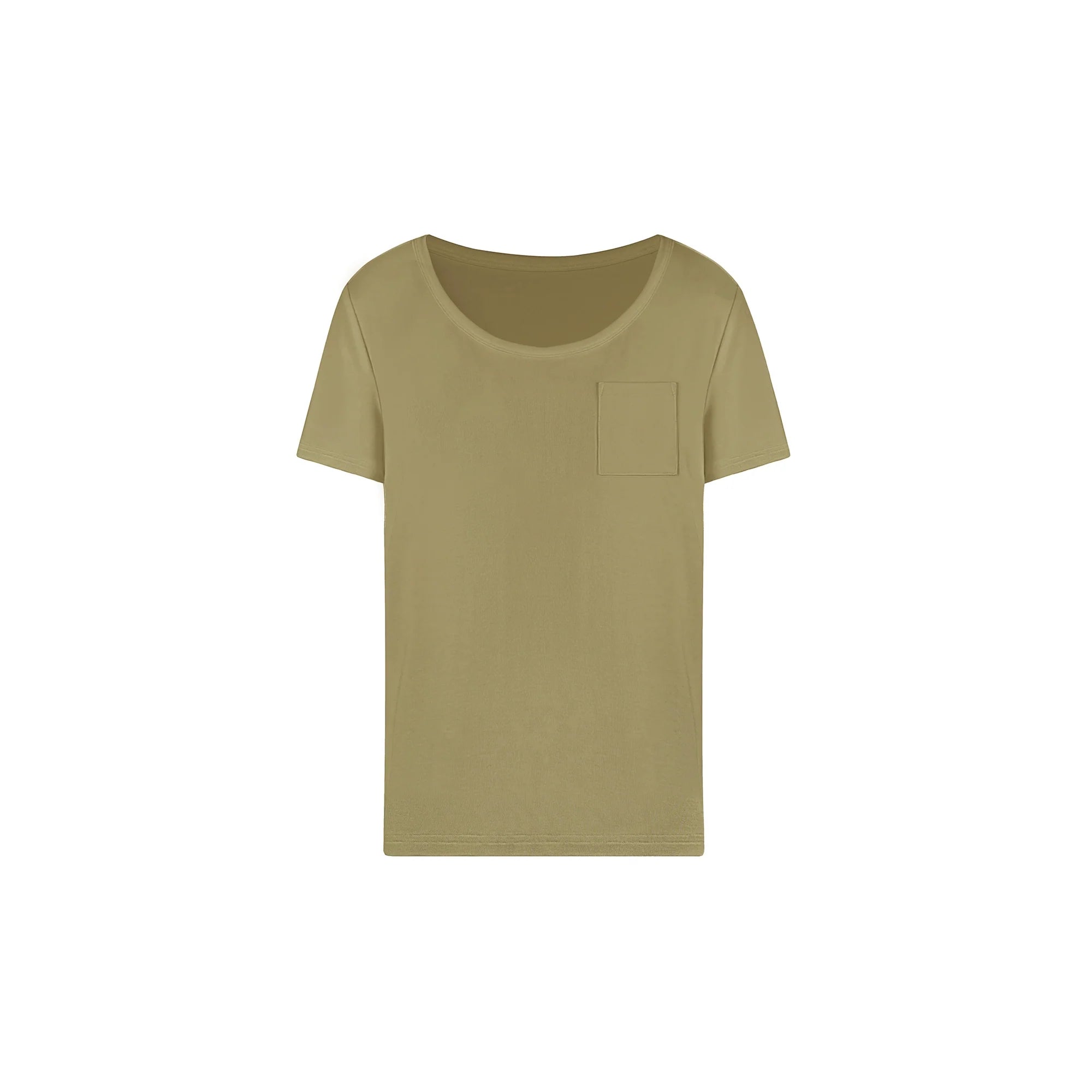 Jim Kennet Cool Big Round Neck Low Chest Loose Tee