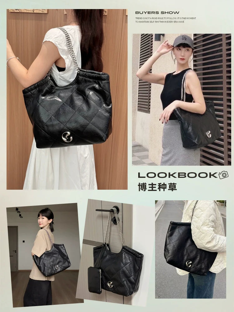 JACD Commuter Tote Bag Large Bag Shoulder Underarm Bag