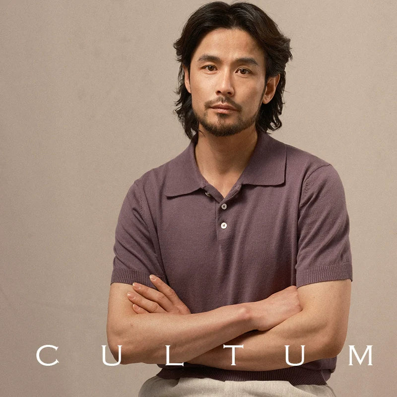 CULTUM Italian Light Short-sleeved Polo Shirt