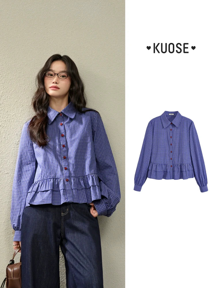 Kuose Ruffle Casual Shirt