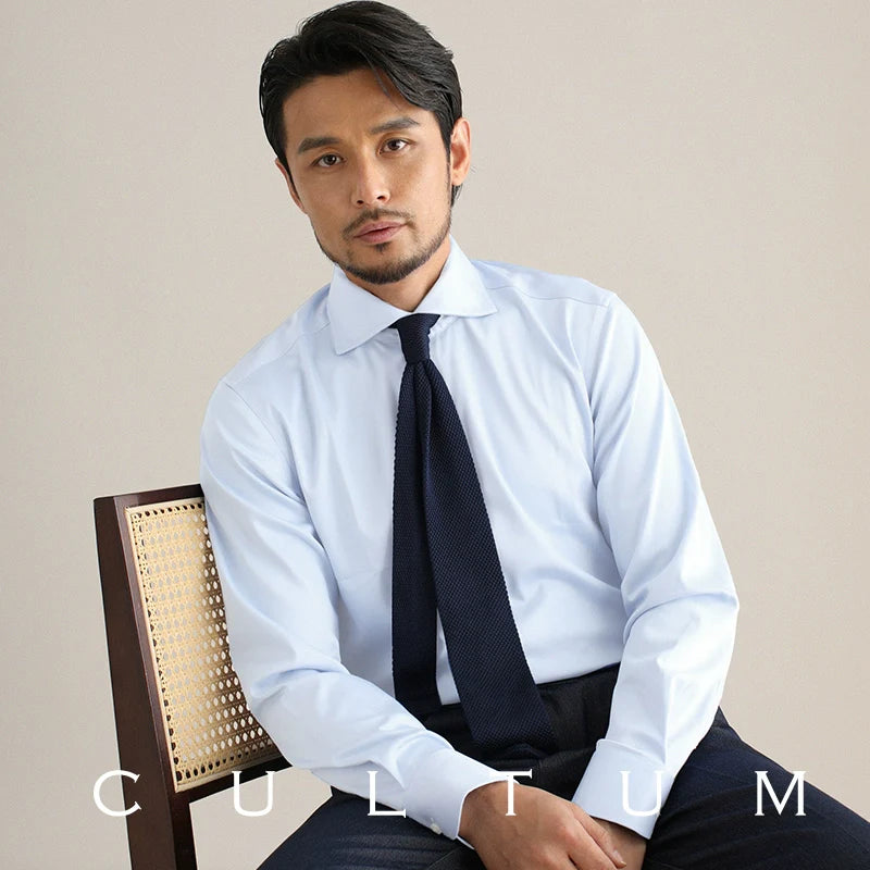 CULTUM Italian Business Casual Windsor Collar Shirt