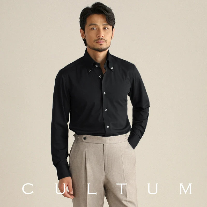 CULTUM Italian Long-sleeved Non-ironing and Easy-to-care Business Casual Shirt
