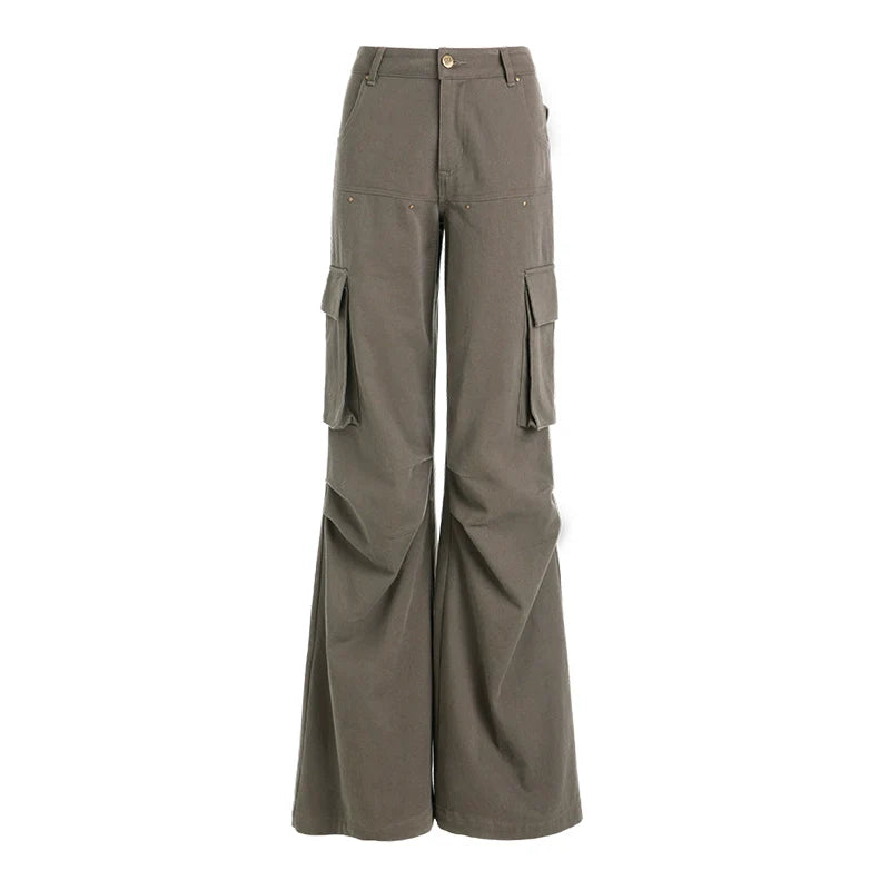ABMY Slimmer Multi-pocket Design Sense Niche Cargo Pants