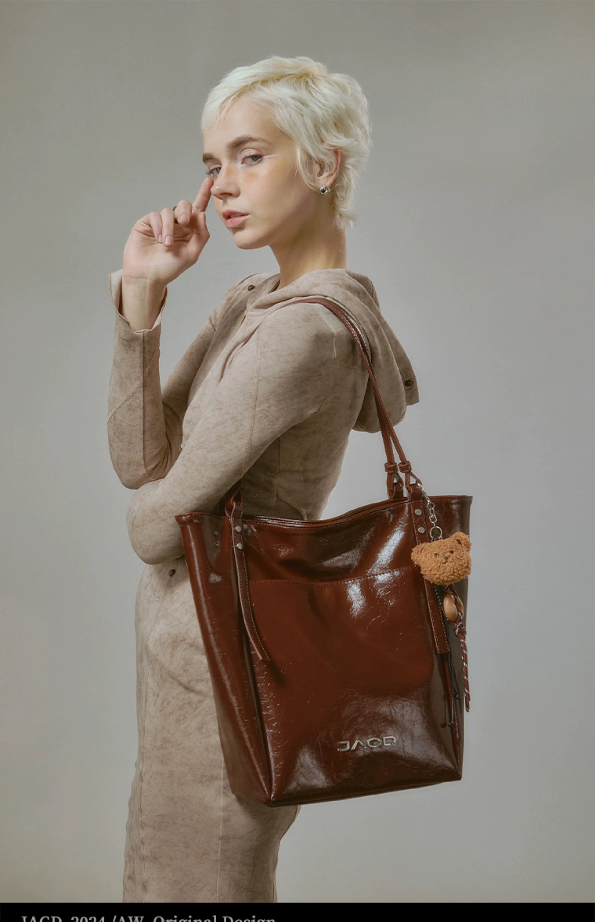 JACD Retro Axillary Shoulder Bucket Bag