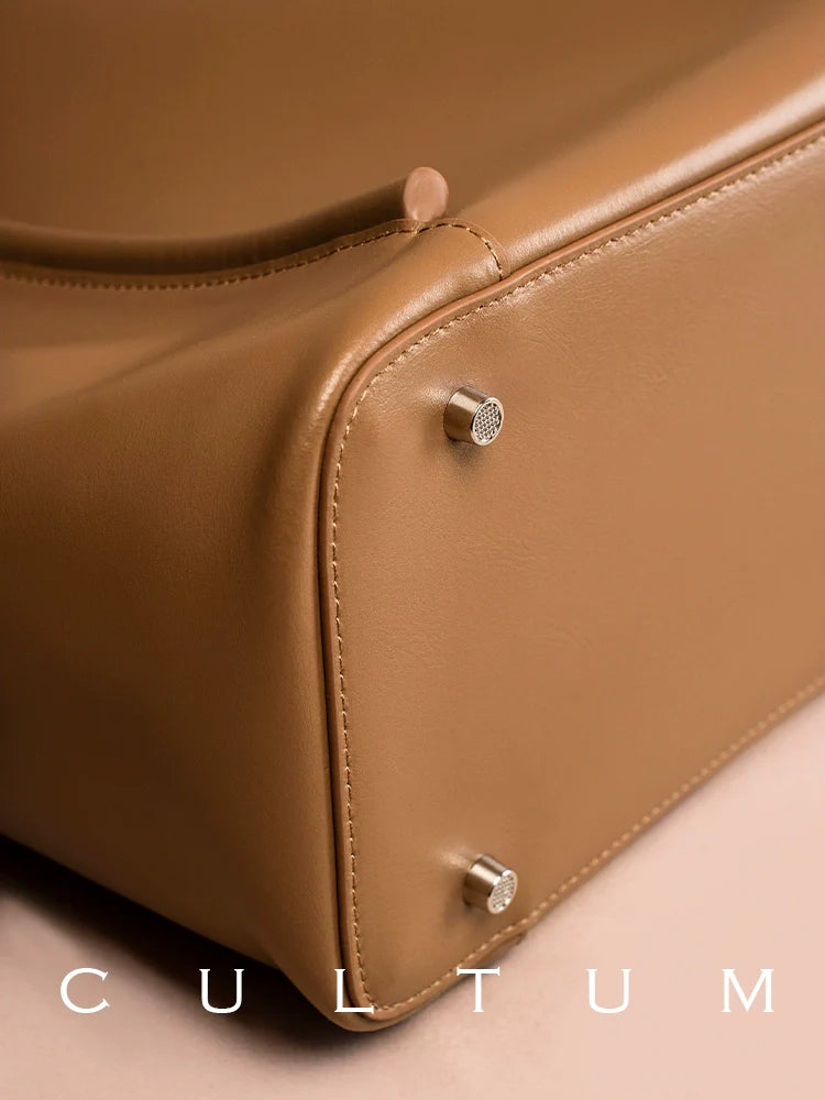 CULTUM Commuter Large Capacity Cowhide Tote Bag