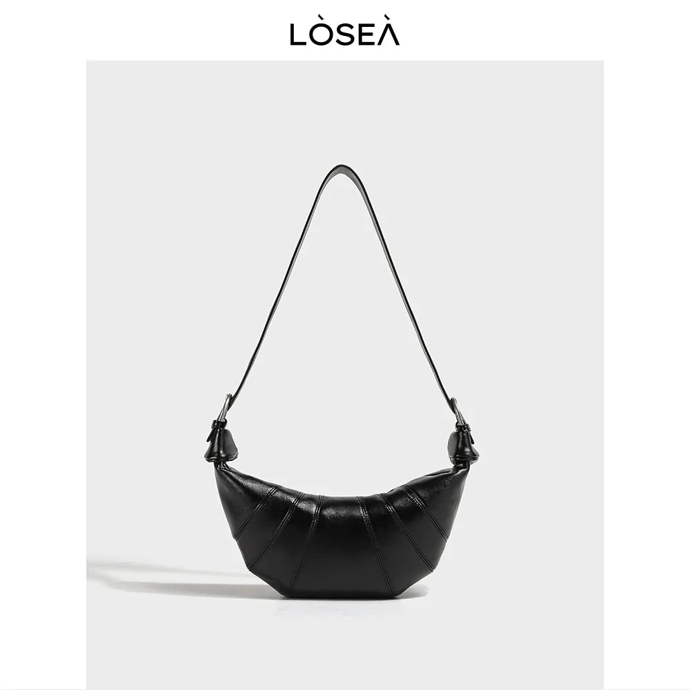 LOSEA Premium Textured Versatile Retro Shoulder Crossbody Bag