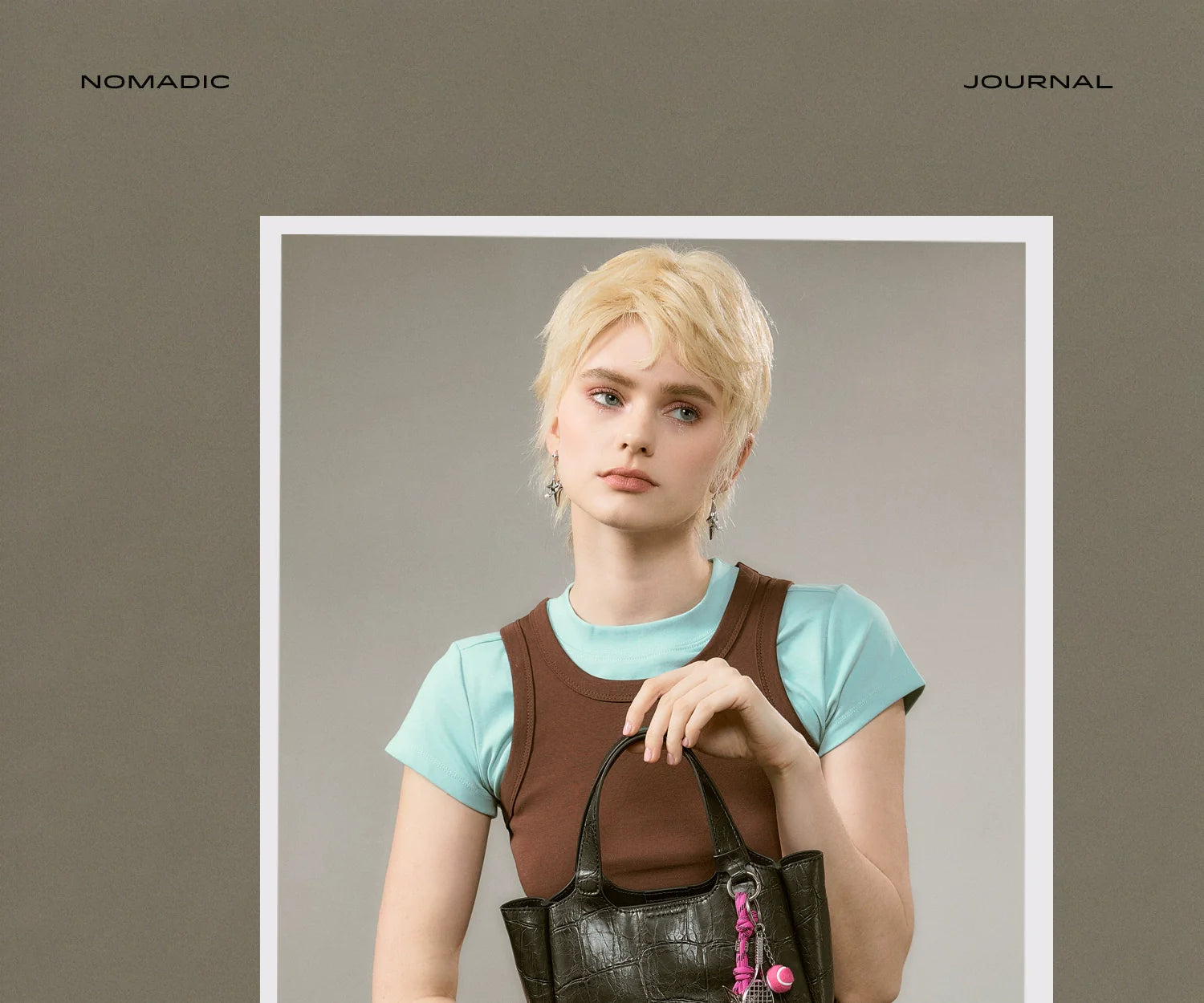 JACD Texture Niche Premium Sense Bucket Bag