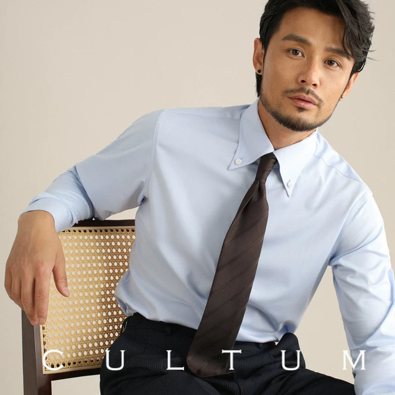 CULTUM Italian Long-sleeved Non-ironing and Easy-to-care Business Casual Shirt