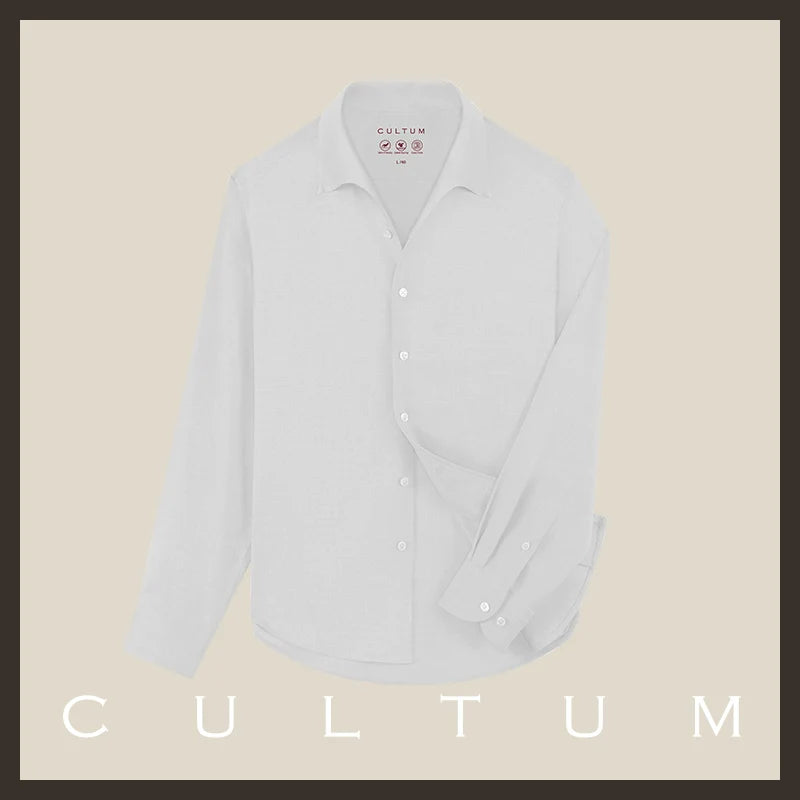 CULTUM  One-piece Collar Wrinkle-resistant Easy-care Shirt