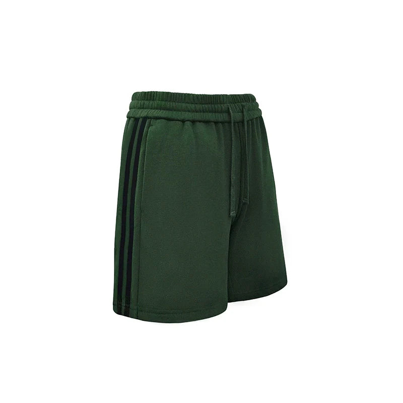 Jim Kennet Casual Vintage Stripe Contrast Loose Sports Shorts