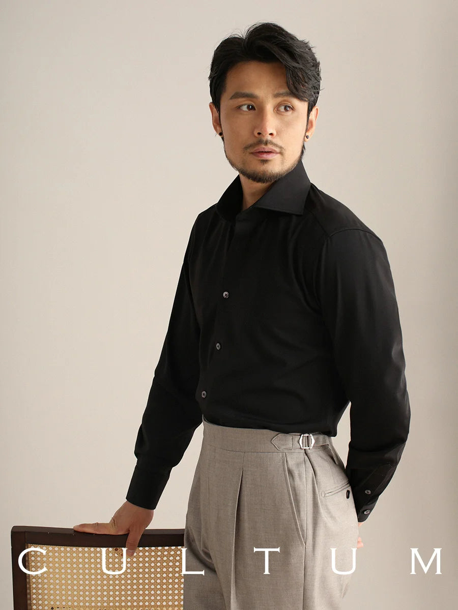CULTUM Italian Business Casual Windsor Collar Shirt