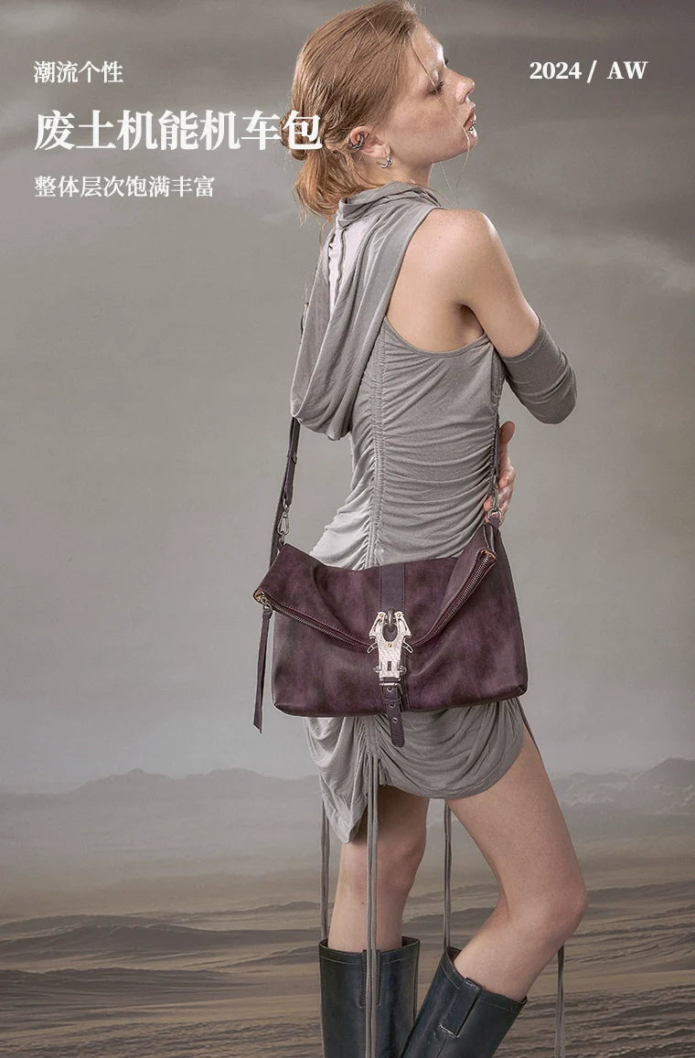 JACD Large Capacity American Rock Messenger Bag