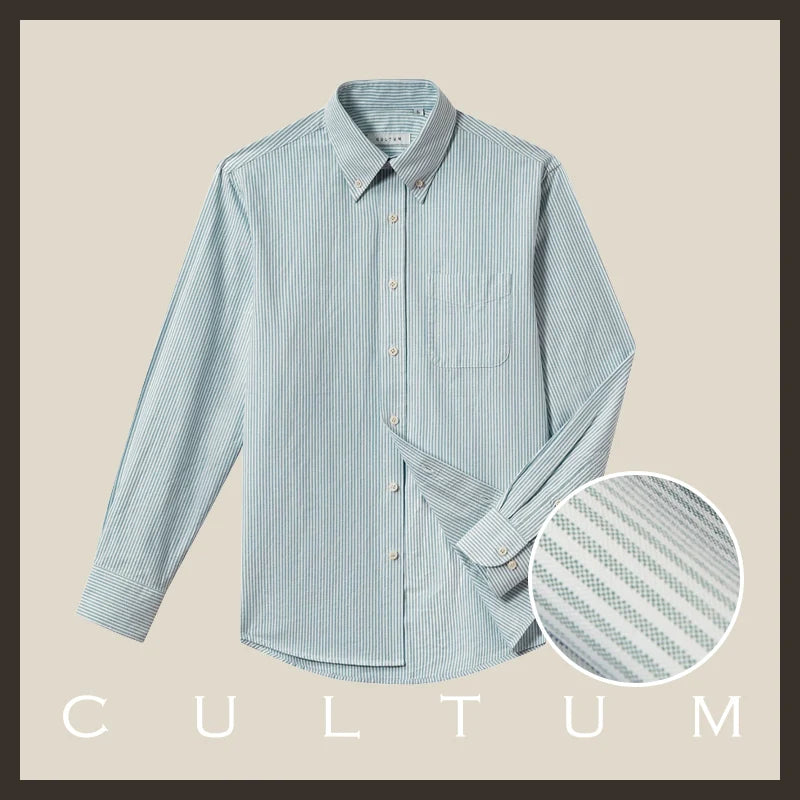 CULTUM Button-down Striped Shirt