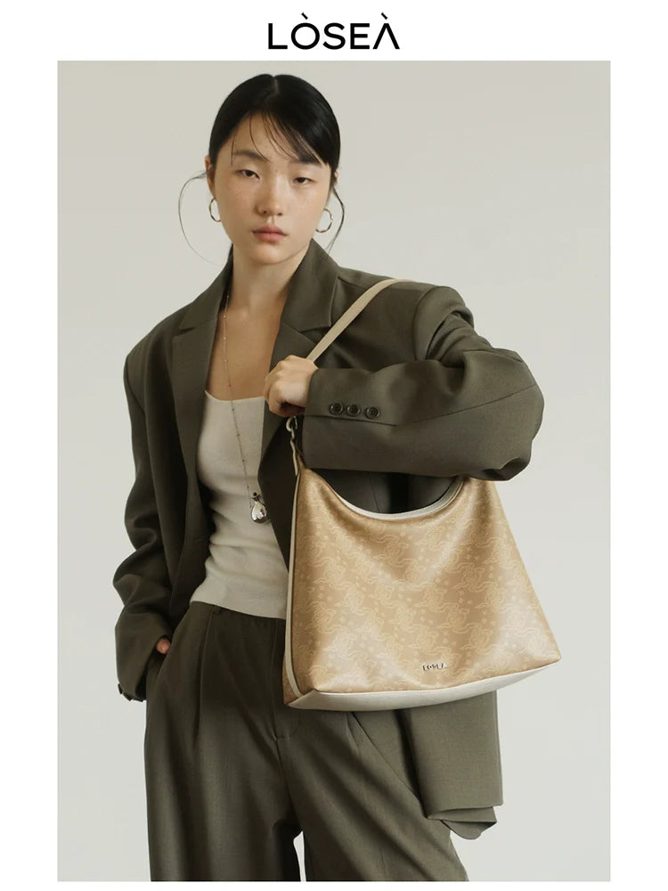 LOSEA Ruyi Moire New Chinese Underarm Bag