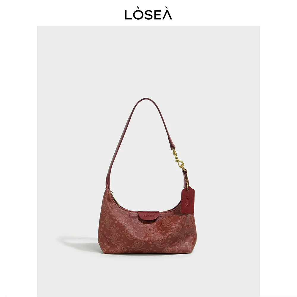LOSEA Ruyi Cloud Temperament Premium Pattern Shoulder Bag