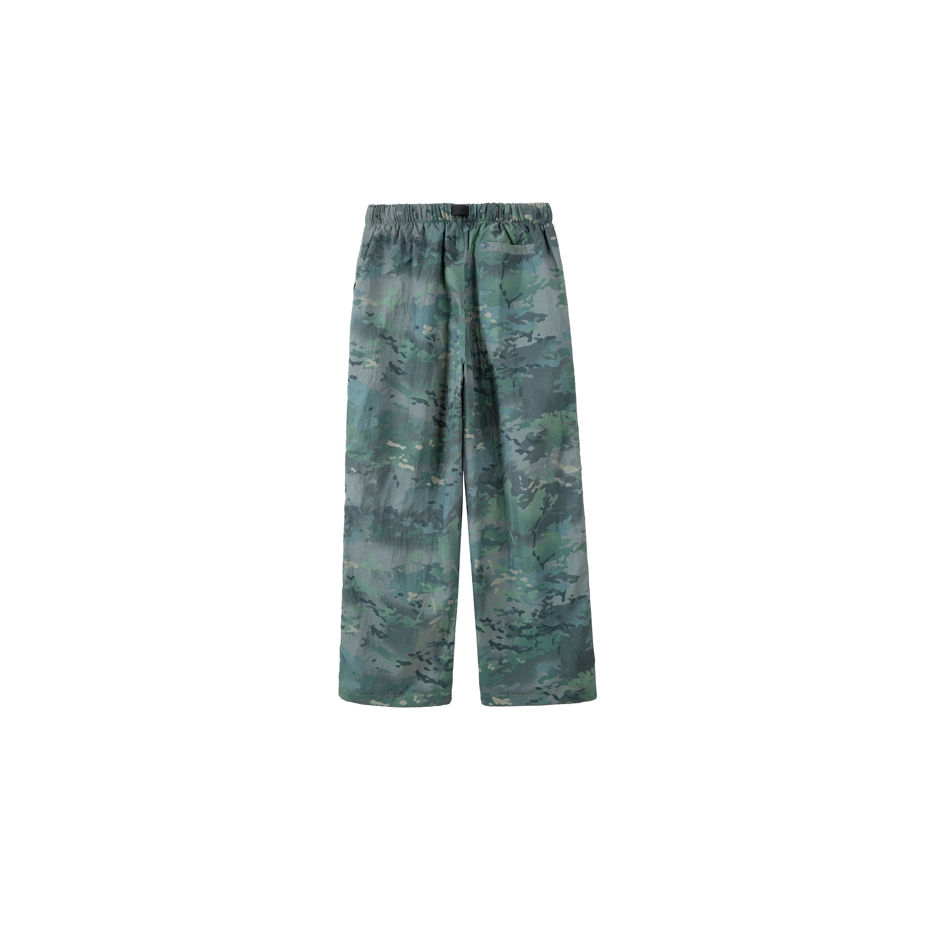 PLUS NO LOGO Green Camouflage Loose Wide-leg Sports Trousers