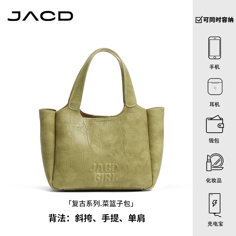 JACD Crossbody Commuter Large Capacity Bucket Bag