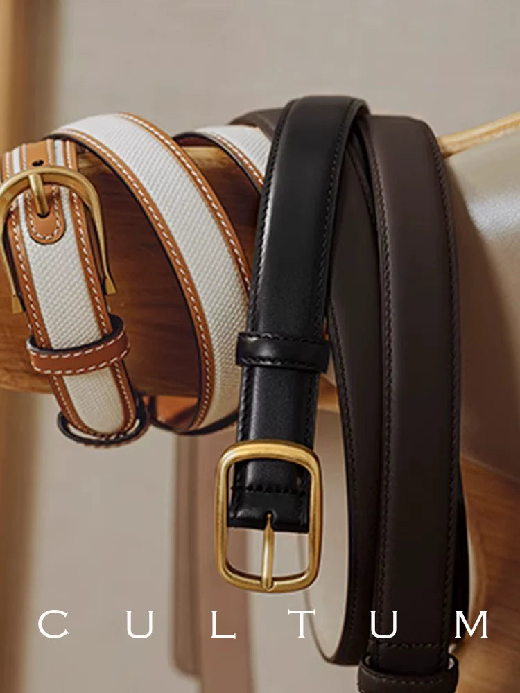 CULTUM 2.5cm Casual Versatile Vintage Belt