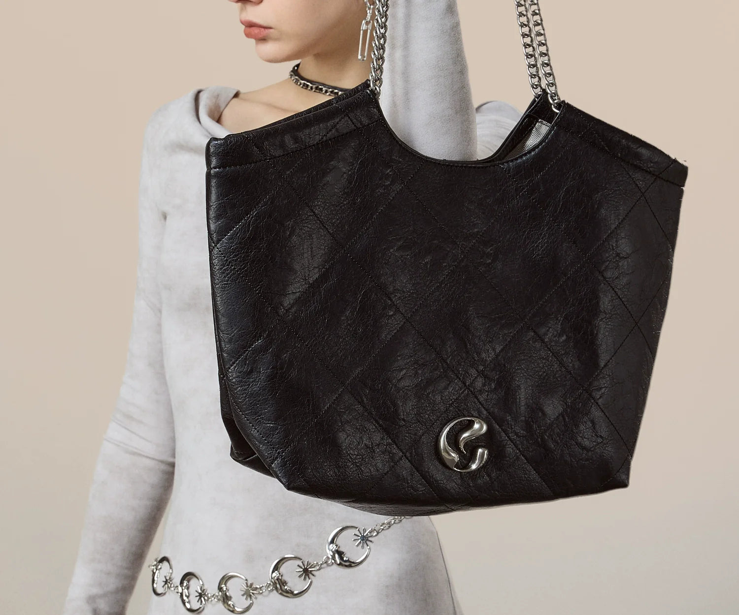 JACD Commuter Tote Bag Large Bag Shoulder Underarm Bag