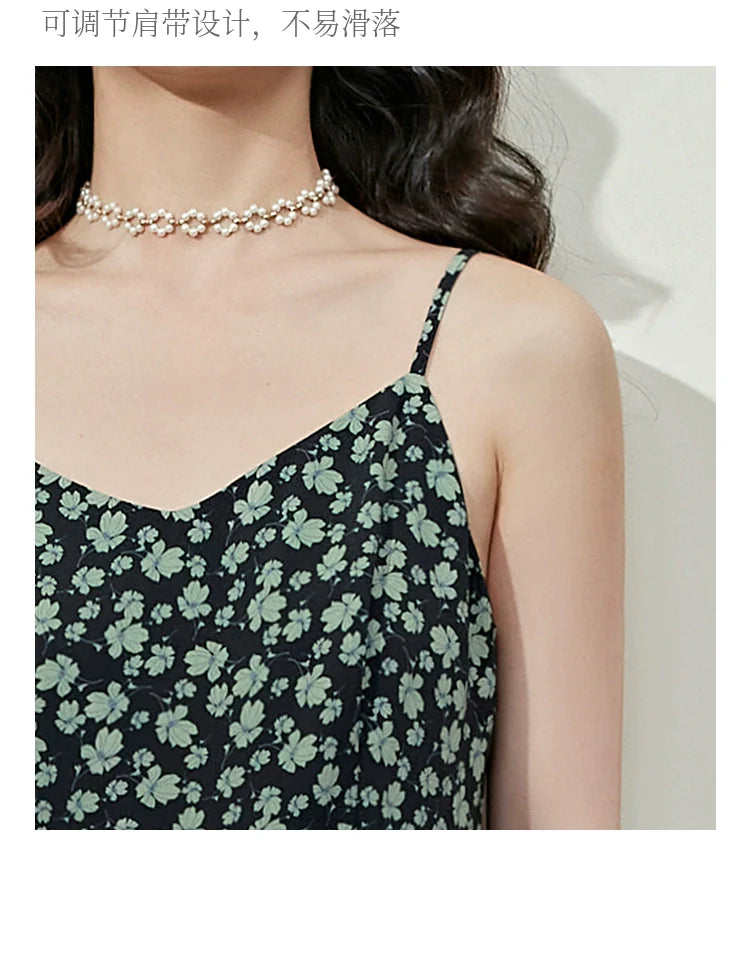 Kuose French Floral Suspender Dress