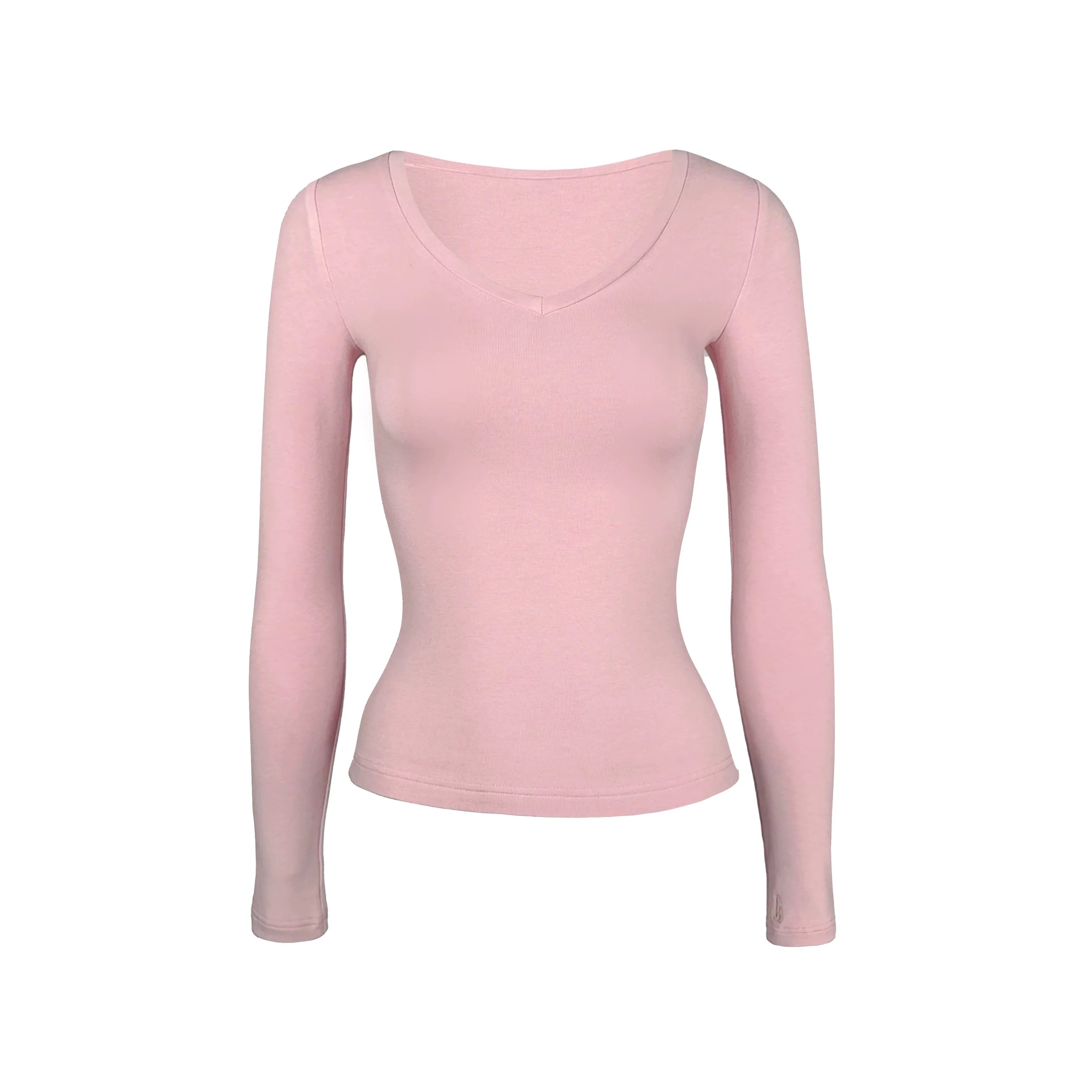Jim KennetV Neck Stretch Bottom Long Sleeve Top