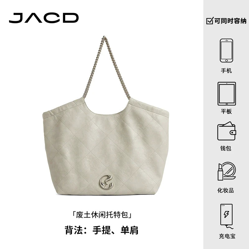 JACD Commuter Tote Bag Large Bag Shoulder Underarm Bag