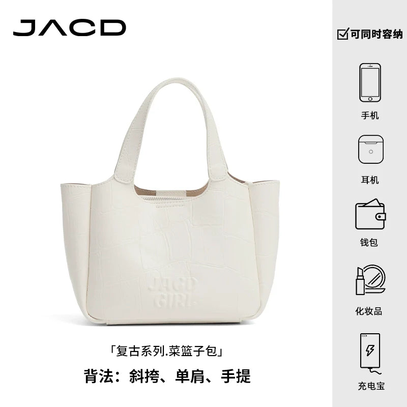 JACD Crossbody Commuter Large Capacity Bucket Bag