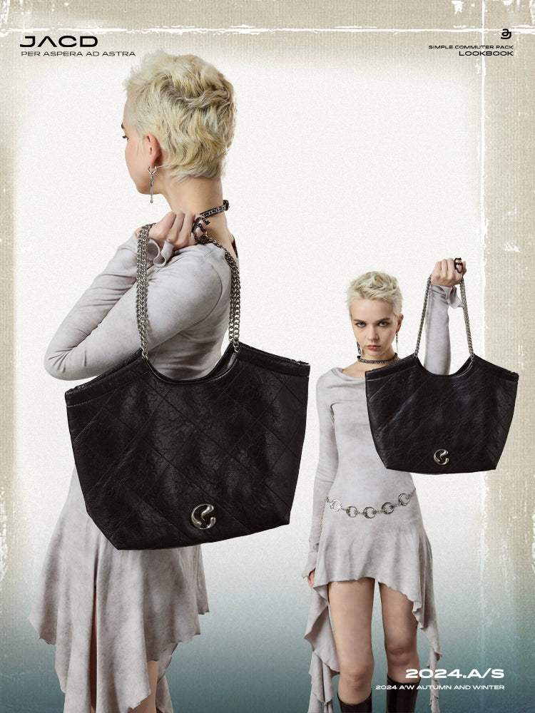 JACD Commuter Tote Bag Large Bag Shoulder Underarm Bag