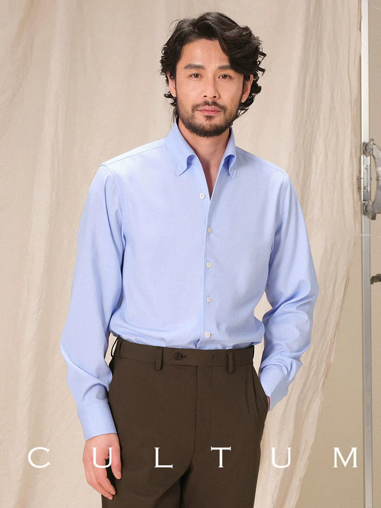CULTUM  One-piece Collar Wrinkle-resistant Easy-care Shirt