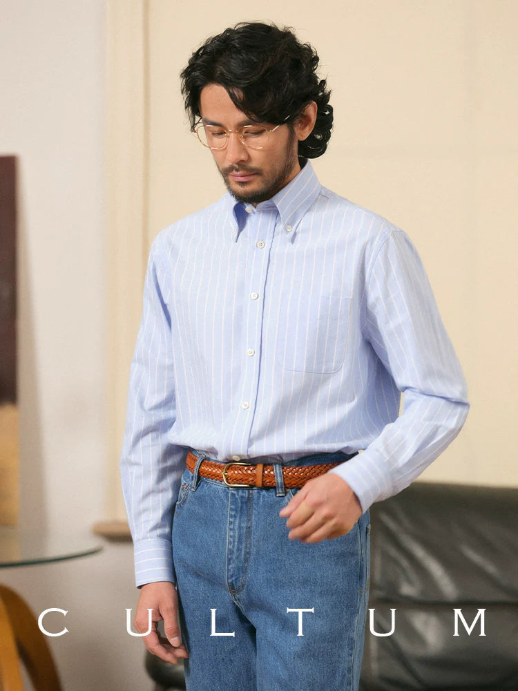 CULTUM Button-down Striped Shirt
