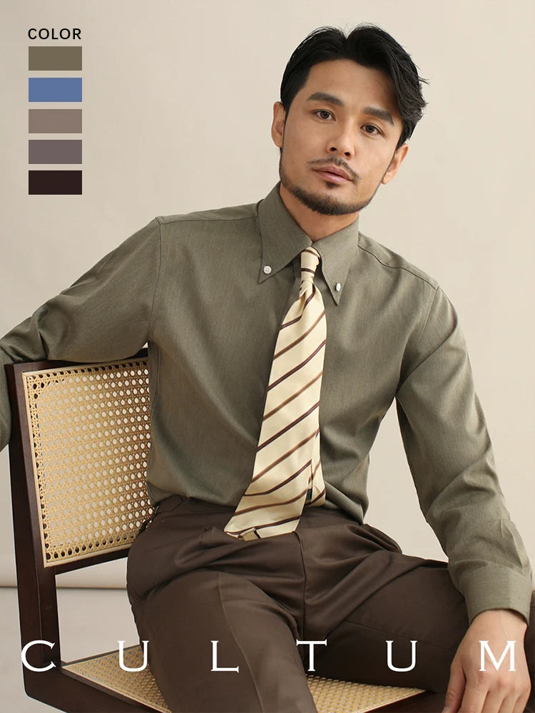 CULTUM Vintage Gentleman Casual Business Shirt