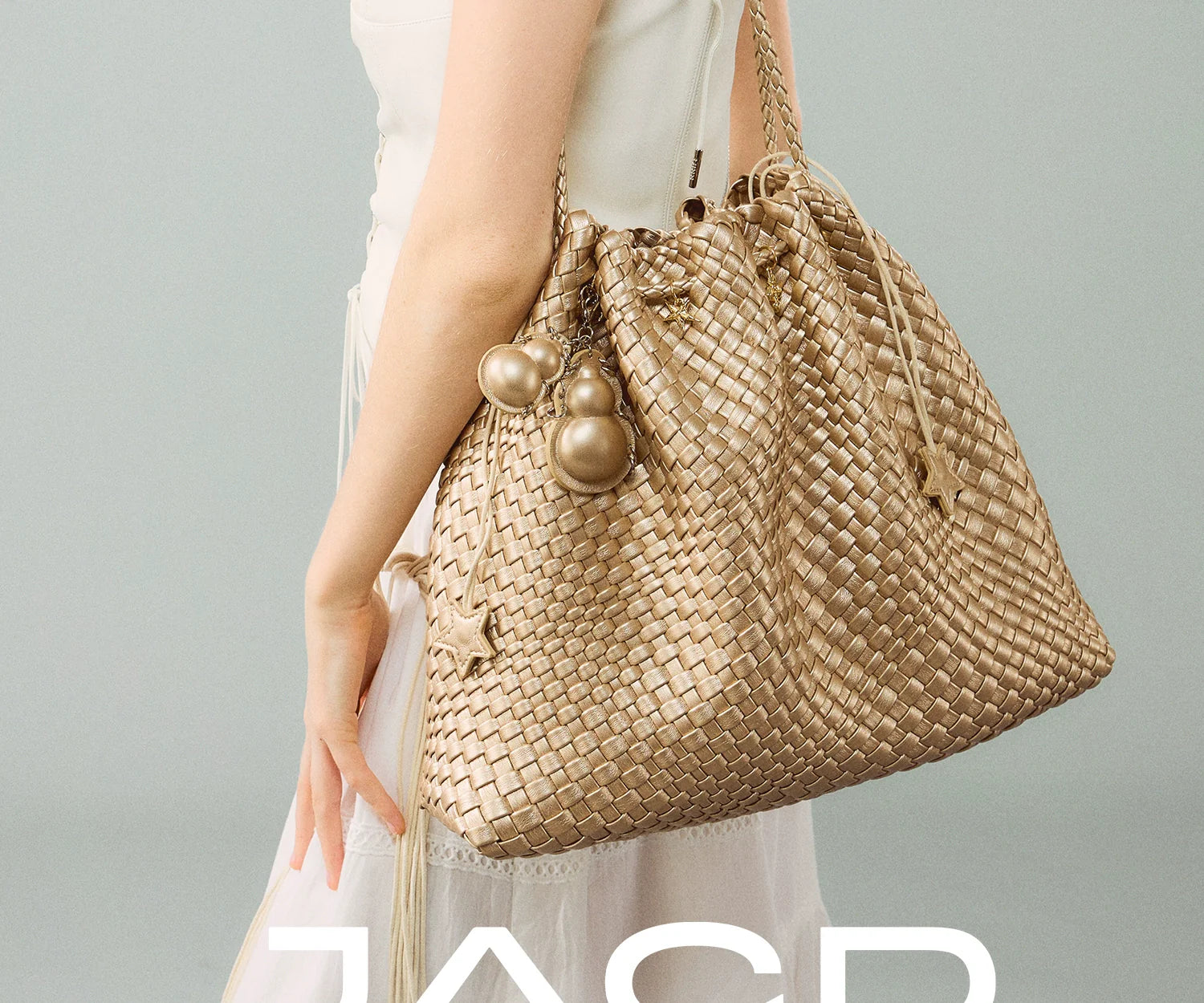 JACD Hand-woven Bag Large Capacity Tote Bag