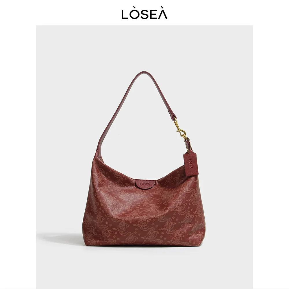 LOSEA Ruyi Cloud Temperament Premium Pattern Shoulder Bag