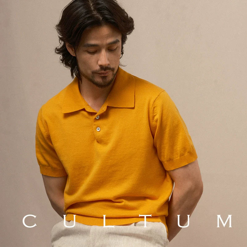 CULTUM Italian Light Short-sleeved Polo Shirt