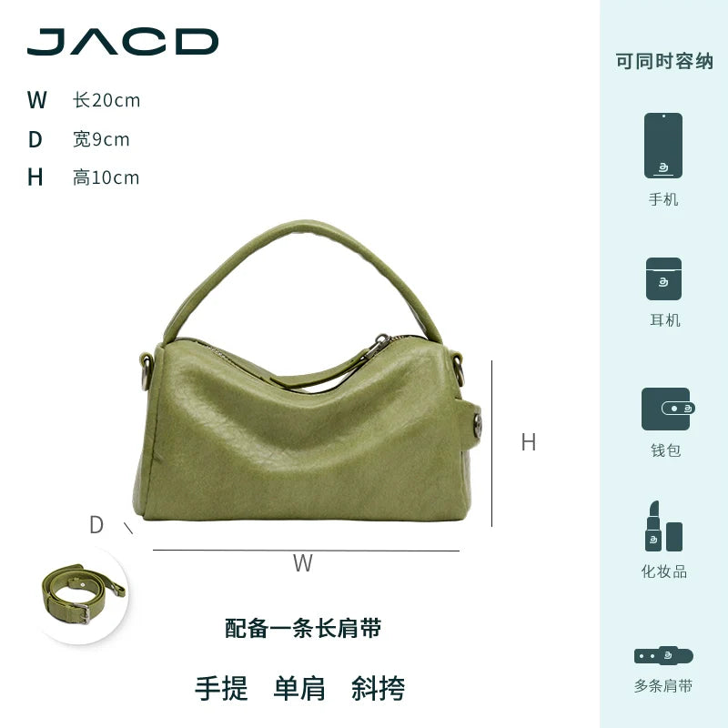 JACD Crossbody Premium Pillow Bag Portable Boston Bag