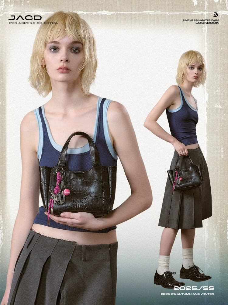 JACD Large Capacity Commuter Crossbody Bucket Bag