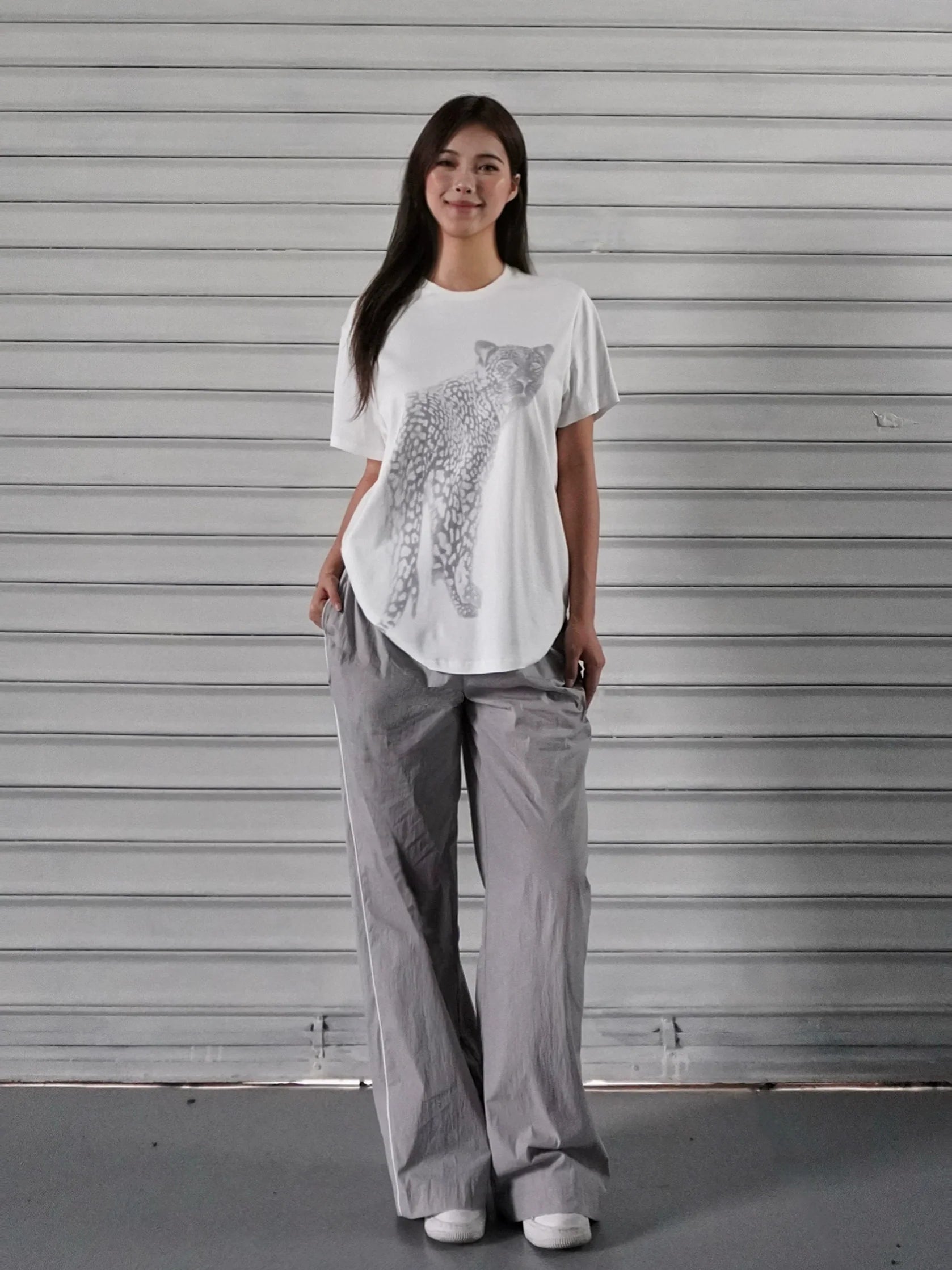 Jim Kennet "leopard" Loose Print Tee
