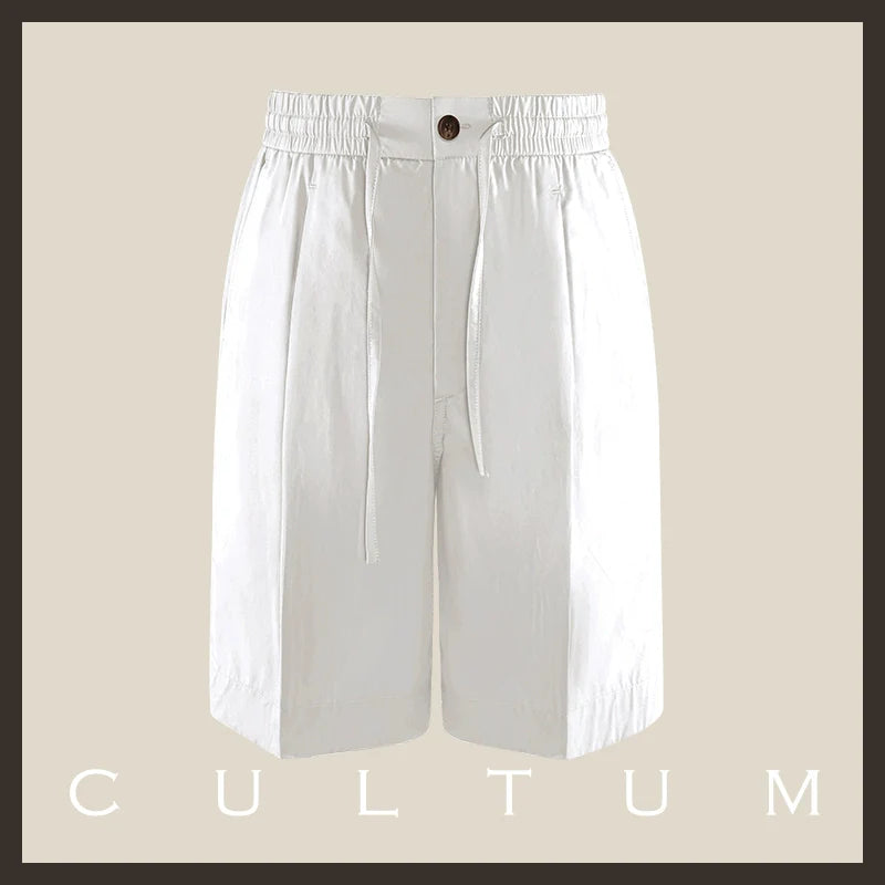 CULTUM Casual Slack Half Open Collar Long Sleeve Shirt