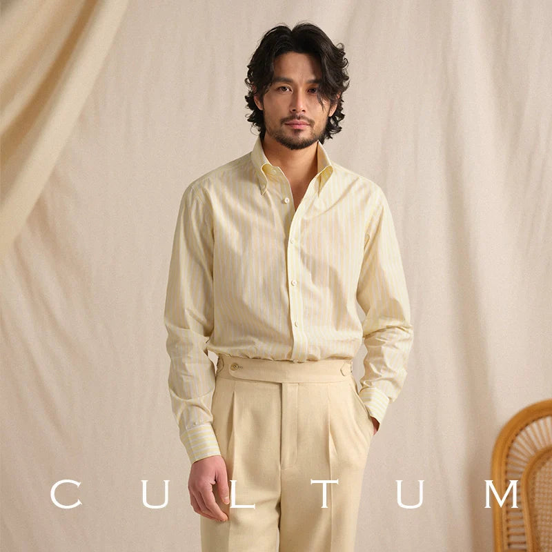 CULTUM Long Sleeve Casual Retro Shirt
