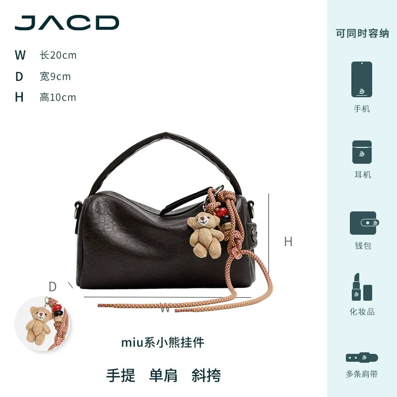 JACD Crossbody Premium Pillow Bag Portable Boston Bag