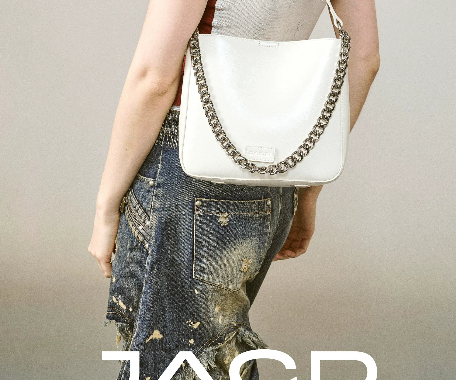 JACD Korean Version of Fashion Casual Chain Shoulder Messenger Bag
