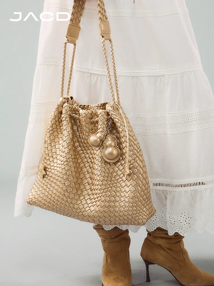 JACD Hand-woven Bag Large Capacity Tote Bag