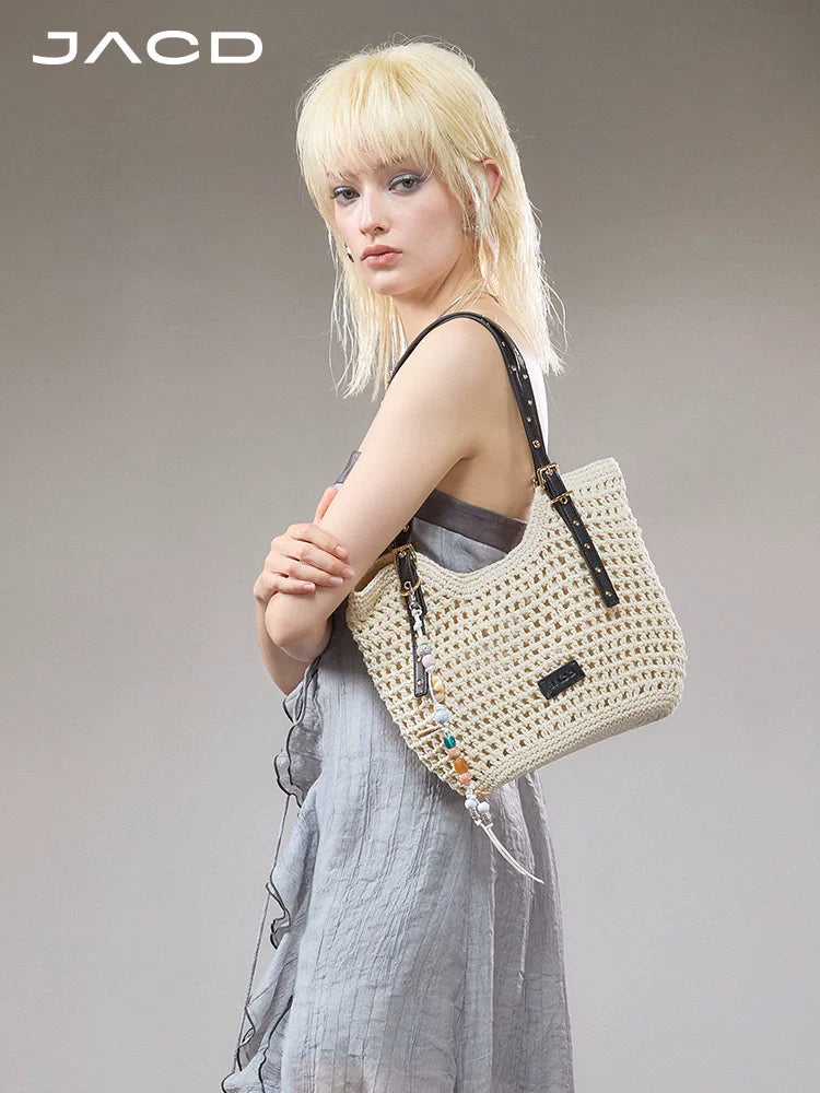 JACD Beach Holiday Woven Tote Bag